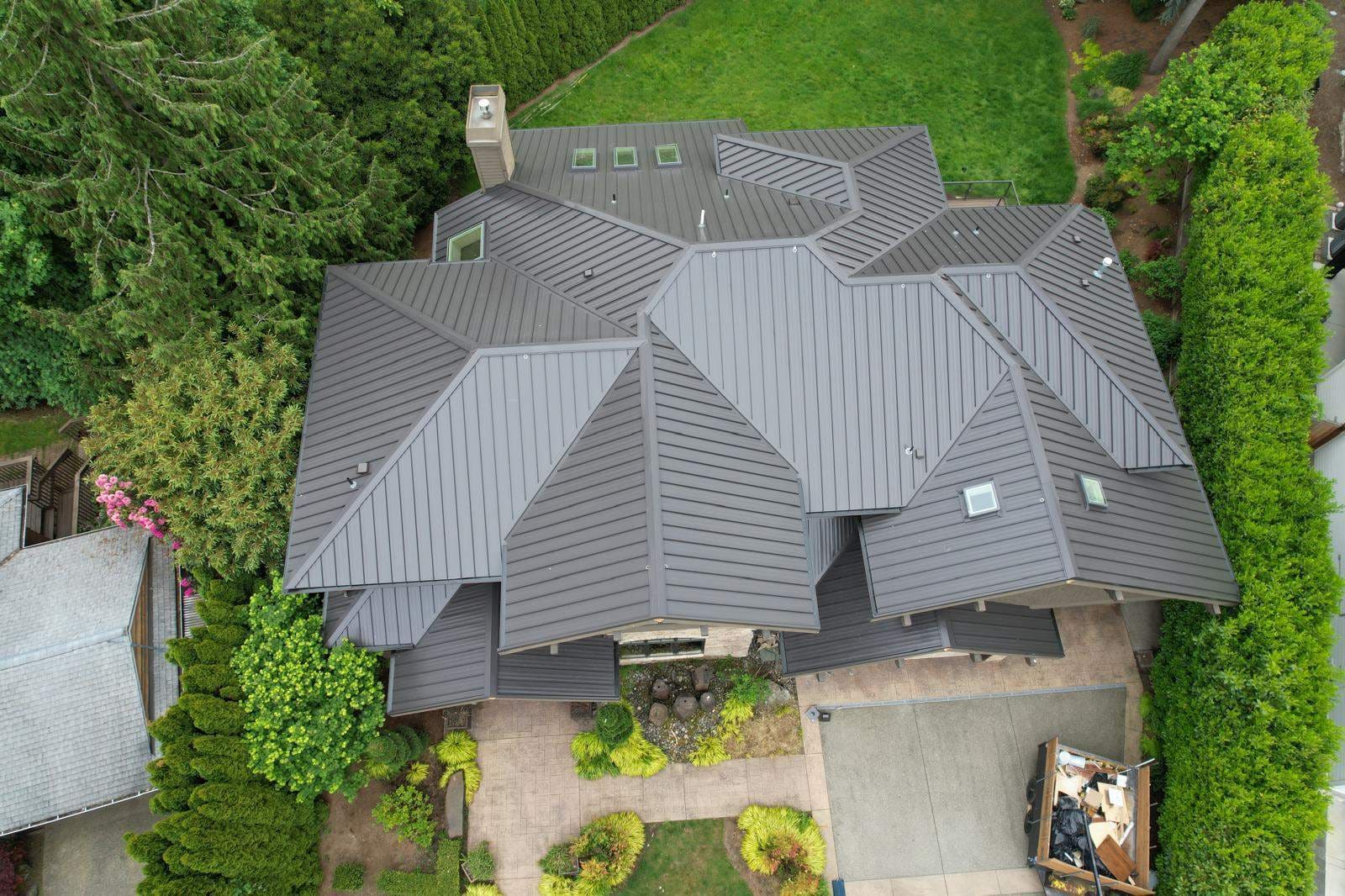 Metal Roof Replacement, completed roof