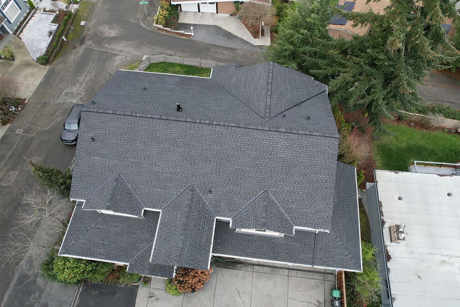 New Shingle Roof Installation, completed roof